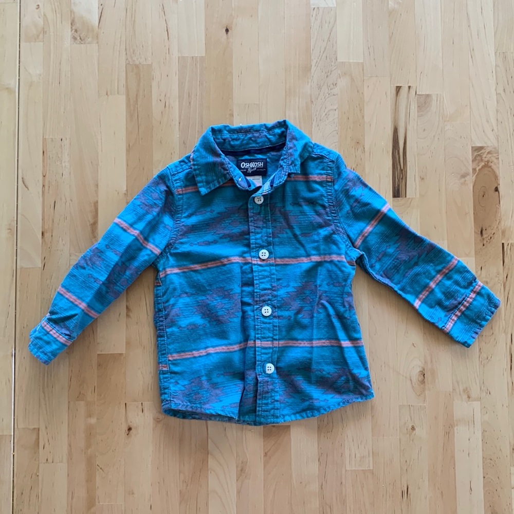 Oshkosh Aztec print Button-Up - 12M